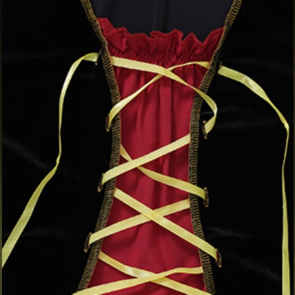 GIKING Women Halloween Costumes Adult Victorian Vampire Lac-Up Bodice Bustier - Picture 9 of 13